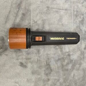Vintage Duracell Durabeam Flashlight Black and Copper Handheld Light Works